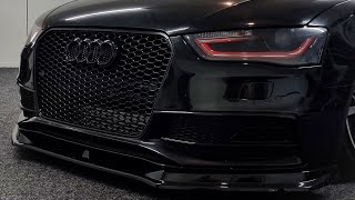 Part 2: Audi A4 B8.5 installing grill, ECS tuning lip and custom painting headlights