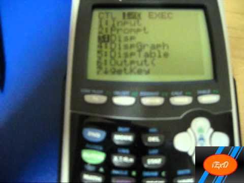 [Tutorial] TI84 Plus SE - Hello World Program 1