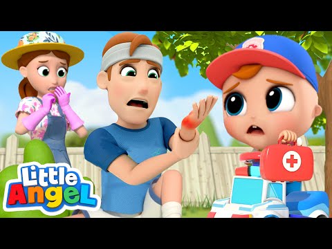 Daddy Got a Boo Boo | Little Angel Kids Songs & Nursery Rhymes