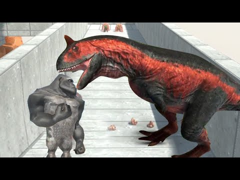 Mutant Primates vs Death Run | Animal Revolt Battle Simulator