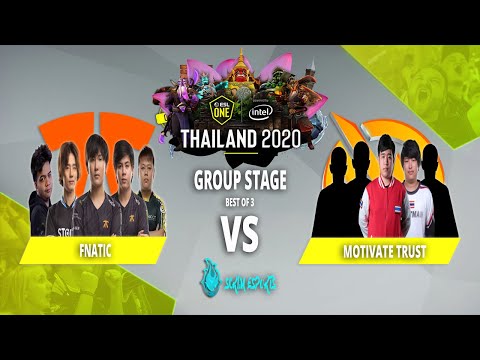 Fnatic vs Motivate Trust - ESL One Thailand 2020 Asia - Group Stage