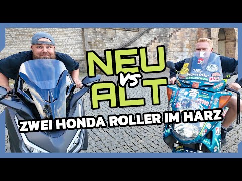 Honda Roller Duell: Neu vs. Alt im Harz: Forza 125 vs. Pantheon 125 - Motovlog mit dem Meister