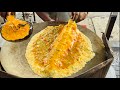 Big Egg Omelette Pav Only 85 In Mumbai Egg Recipe Omelette Street Food Human Street Food