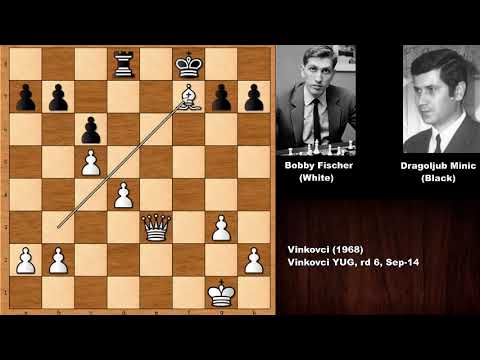The Kings Gambit: Bobby Fischer vs Dragoljub Minic - Vinkovci (1968)
