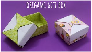 Origami Paper Box with Lid | DIY Paper Gift Box Making Tutorial | Easy Paper Craft Ideas