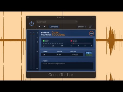 Sonnox Codec Toolbox - How to make Amazing sounding mp3 ready for streaming