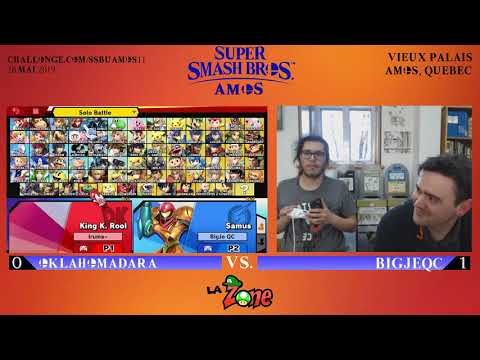 SSBA Ultimate #11 - SHQV|OKLAHOMADARA (Link) vs BigJeQC (Samus) - Perdant 4