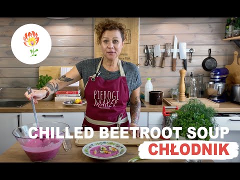 Chilled Beetroot Soup - CHŁODNIK - Polish cooking.