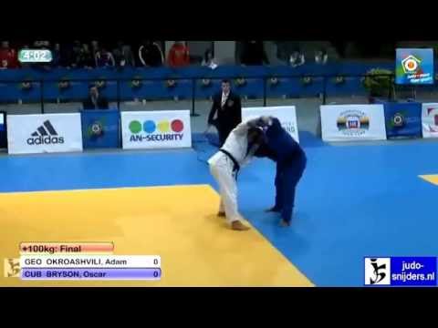 Judo: Adam Okroashvili (GEO) - Oscar Bryson (CUB) [+100kg] final
