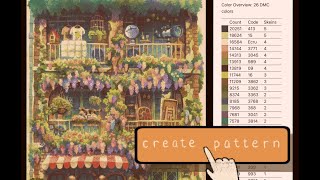 Flosstube #14 - How To Create Your Own Full Coverage Cross Stitch Chart !!