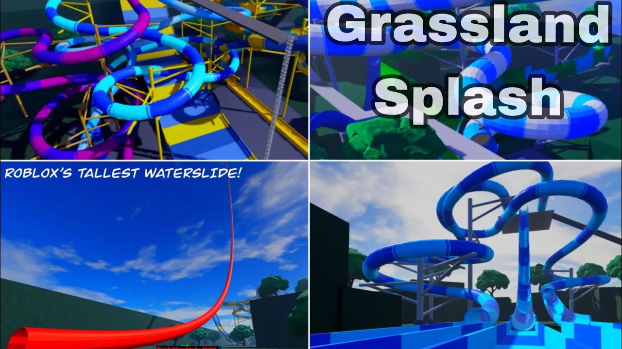 All Waterslides at Grassland Splash (NEW 2026) | ROBLOX (Ft. AgentGlider)