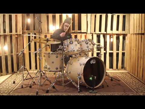 DW Collector's "Purple Core" Natural Oil Over Maple Drum Set - SO#1202233