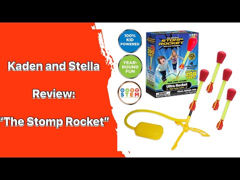 Kaden and Stella Review The Stomp Rockets