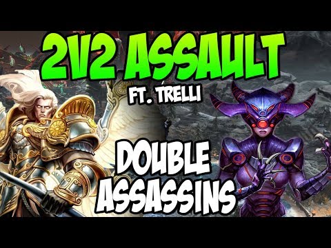 2v2 ASSAULT Ft. TRELLIRELLI - THE DOUBLE ASSASSINS! - SMITE