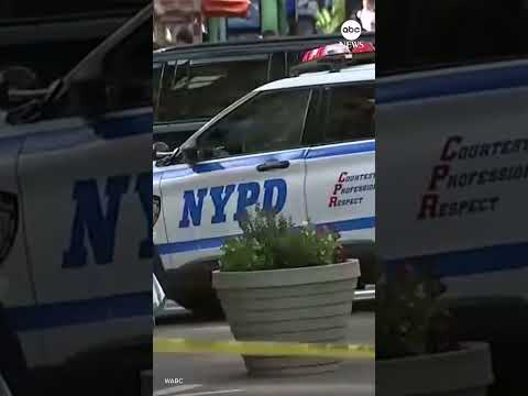 Gunfire near Times Square sends crowd running for cover  #news #newyork