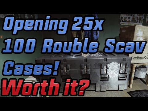 Opening 25x 100 Rouble Scav Cases - Is it Junk?!