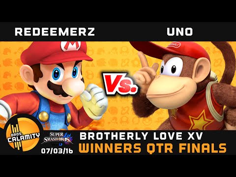 BL XV | RedeemerZ (Mario) vs Uno (Diddy) - Winners Qtr Finals - Smash Wii U