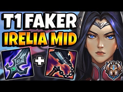 T1 Faker Irelia MID vs Orianna - Patch 12.3 Ranked Challenger Korea ✅