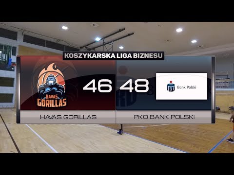 Havas Gorillas vs PKO Bank Polski - XI kolejka - III Liga Warszawa - Koszykarska Liga Biznesu