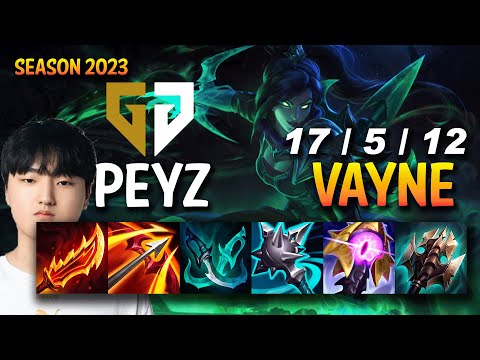 Gen Peyz VAYNE vs EZREAL ADC - KR Ranked