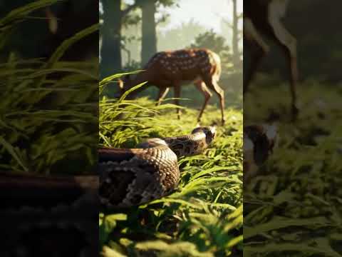 Giant Constrictor Snake Stalks It Prey in Jungle Silence 🐍🌿 #1000subscriber