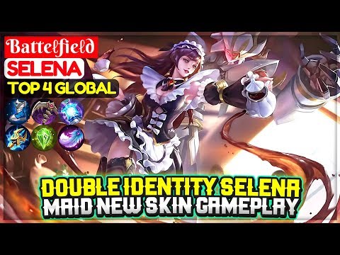 Double Identity Selena, Maid New Skin Gameplay  [ Top Global Selena ] Batteℓfieℓd - Mobile Legends Video