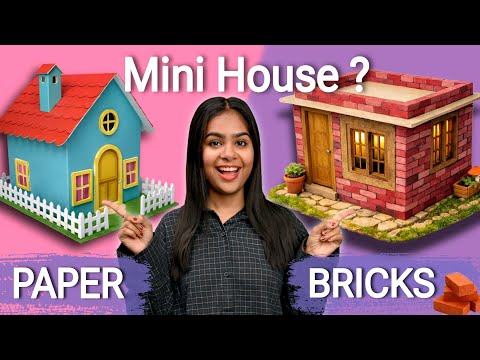 DIY Miniature Houses: Brick vs Paper Kit