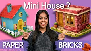 2 DIY Miniature Houses: Brick vs Paper Kit Build