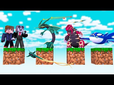 Minecraft: 1 BLOCO PIXELMON Ep.1 - MEGA RAYQUAZA vs PRIMAL GROUDON vs PRIMAL KYOGRE