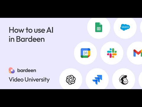 YouTube video about Bardeen
