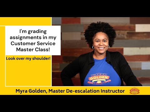 I'm Grading Assignments in my Customer Service Master Class