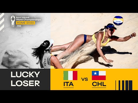 Scampoli/Bianchin 🇮🇹 vs. Rivas Zapata/Chris 🇨🇱 Lucky Losser  Highlights Rome 2022 #BeachWorldChamps