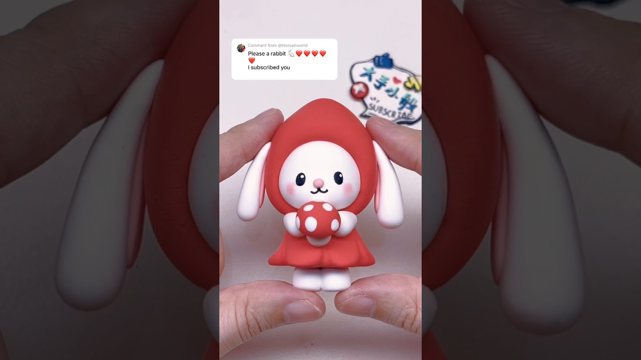 Rabbit 🐇 #clay #clayart #rabbit #shorts