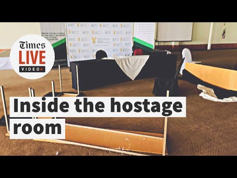 Overturned tables, stun grenades Inside the hostage room where defence minister was rescued by SAPS