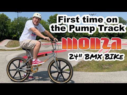 New Monza 24" BMX at Kinetic Park: My First Pump Track Experience - 80s Style