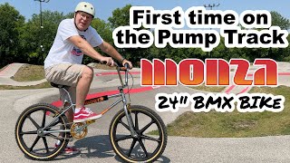New Monza 24 BMX at Kinetic Park: My First Pump Track Experience - 80s Style