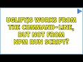 Uglifyjs works from the command-line, but not from npm run script? (2 Solutions!!)