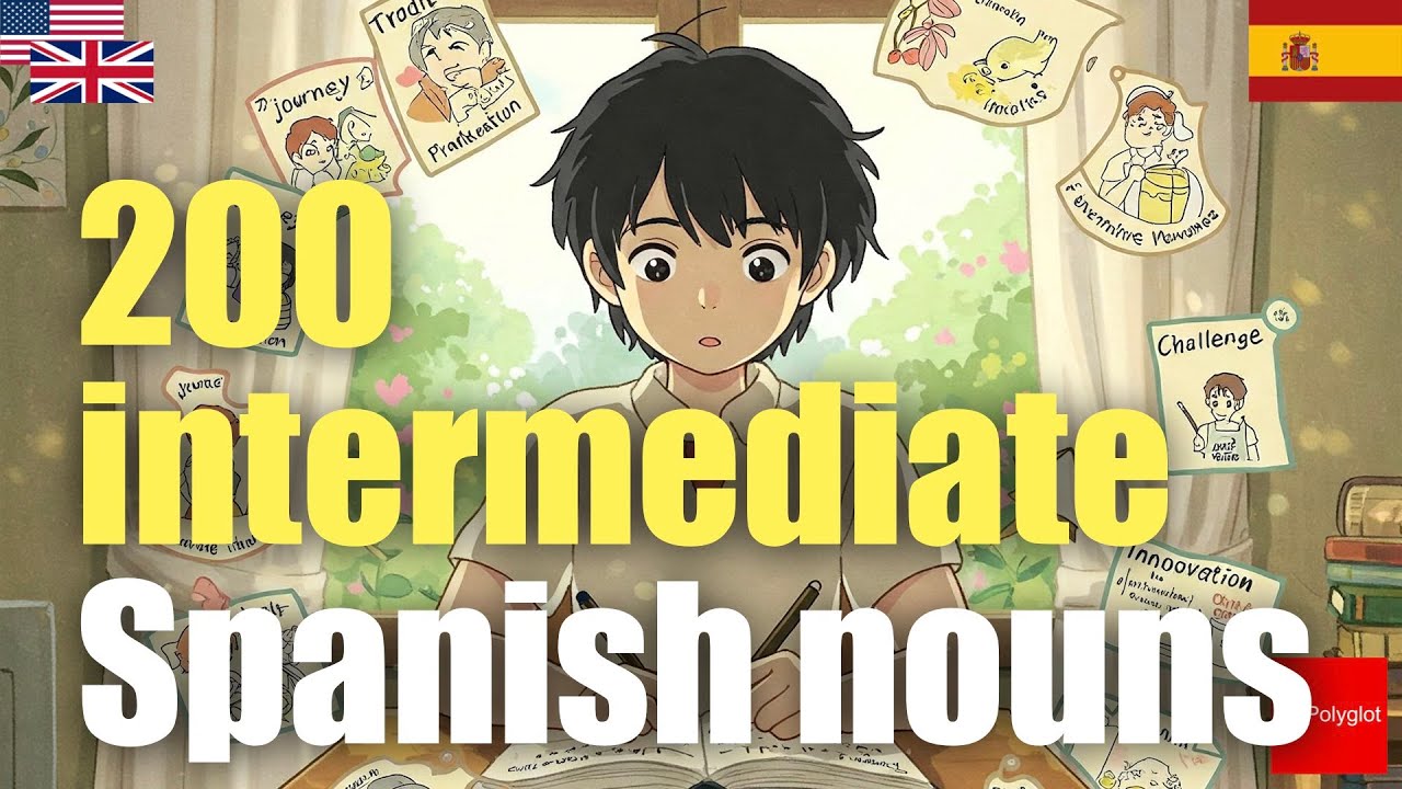 200 intermediate Spanish nouns | Passive listening | L2Language | with hiragana