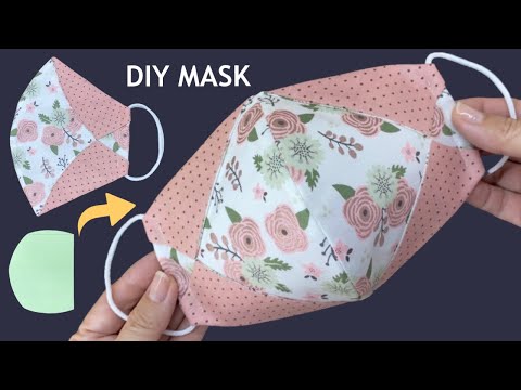 New Style Cute Mask! Diy Breathable Face Mask No Fog On Glasses Easy To Make Sewing Tutorial At Home