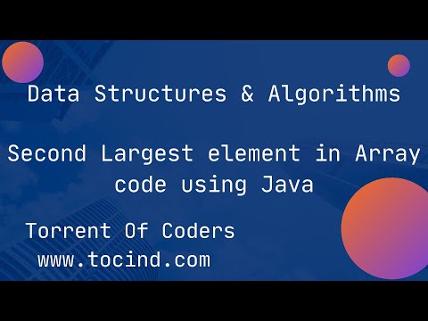 Second Largest Element In Array Using Java Step By Step Algorithm Code