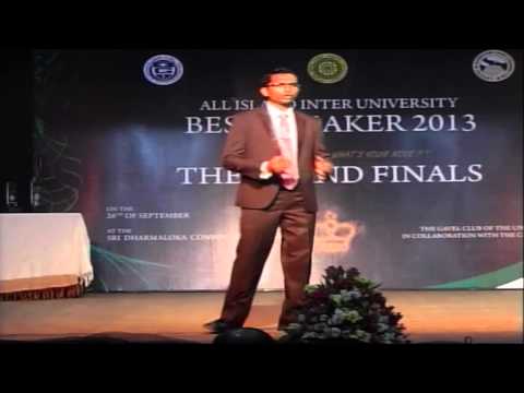 Hasindu Siyambalape - Impromptu Speech - AIIUBSC 2013