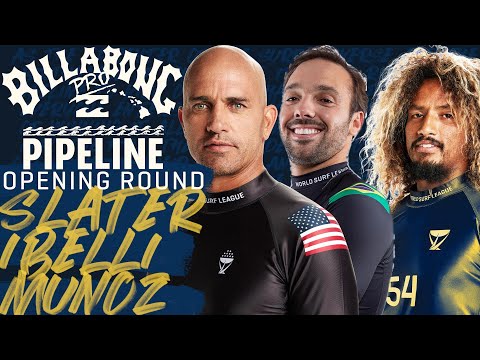Kelly Slater, Ibelli, Munoz | Billabong Pro Pipeline 2023 - Opening Round Heat Replay