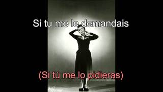 Edith Piaf / Hm l&#39;amour - 1950 (Letra/Subtitulada)