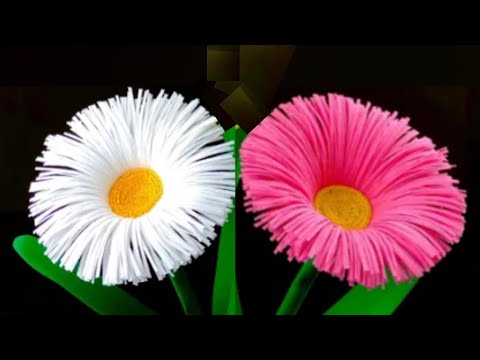 How To Make 3D Beautiful Paper Flowers | Flower Making With Paper | Home Decor