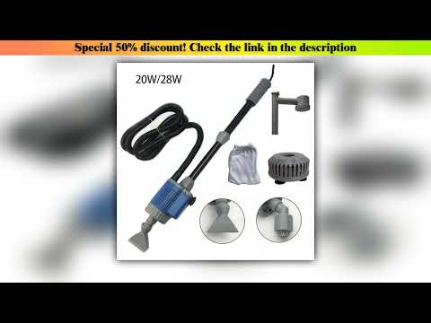 Slide 20/28W Electric Aquarium Fish Tank Water Change Pump Aquarium Cleaning Tool Water Changer Gra