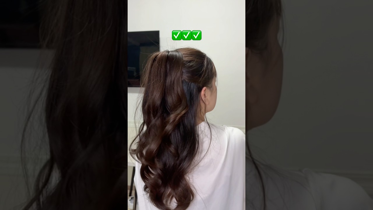 Half-up voluminous hairstyle #hairstyle #youtubeshorts #beauty
