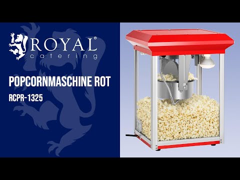 Video - Popcornmaschine rot - 8 oz