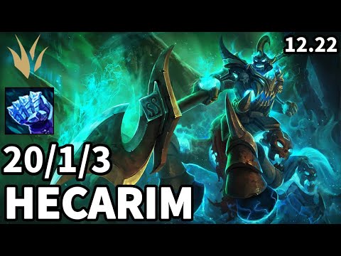 Hecarim Jungle vs Kindred - EUW Master | Patch 12.22