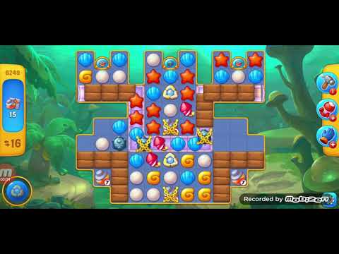 fishdom gameplay / level 6249 /It is like the ads? / thank you 피쉬돔 / 모바일 게임 / 중독성 있는 게임 /
