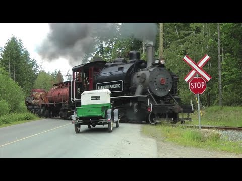● Steam Train Compilation 2018 HD Vol.18 - Port Alberni - British Columbia - Canada - America